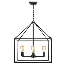  2072-4 BLK - Wesson 4-light chandelier in Black